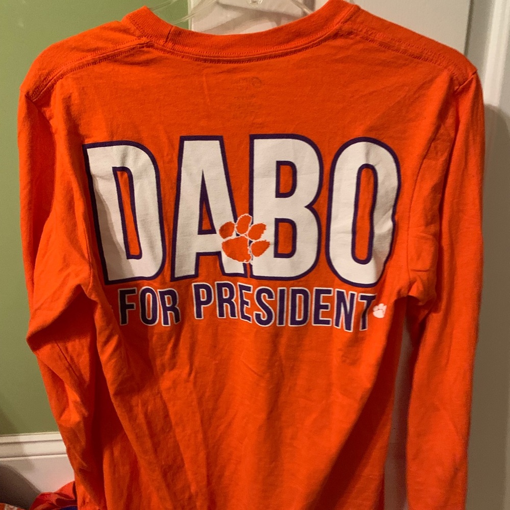 Clemson Dani for prez T-shirt adult small